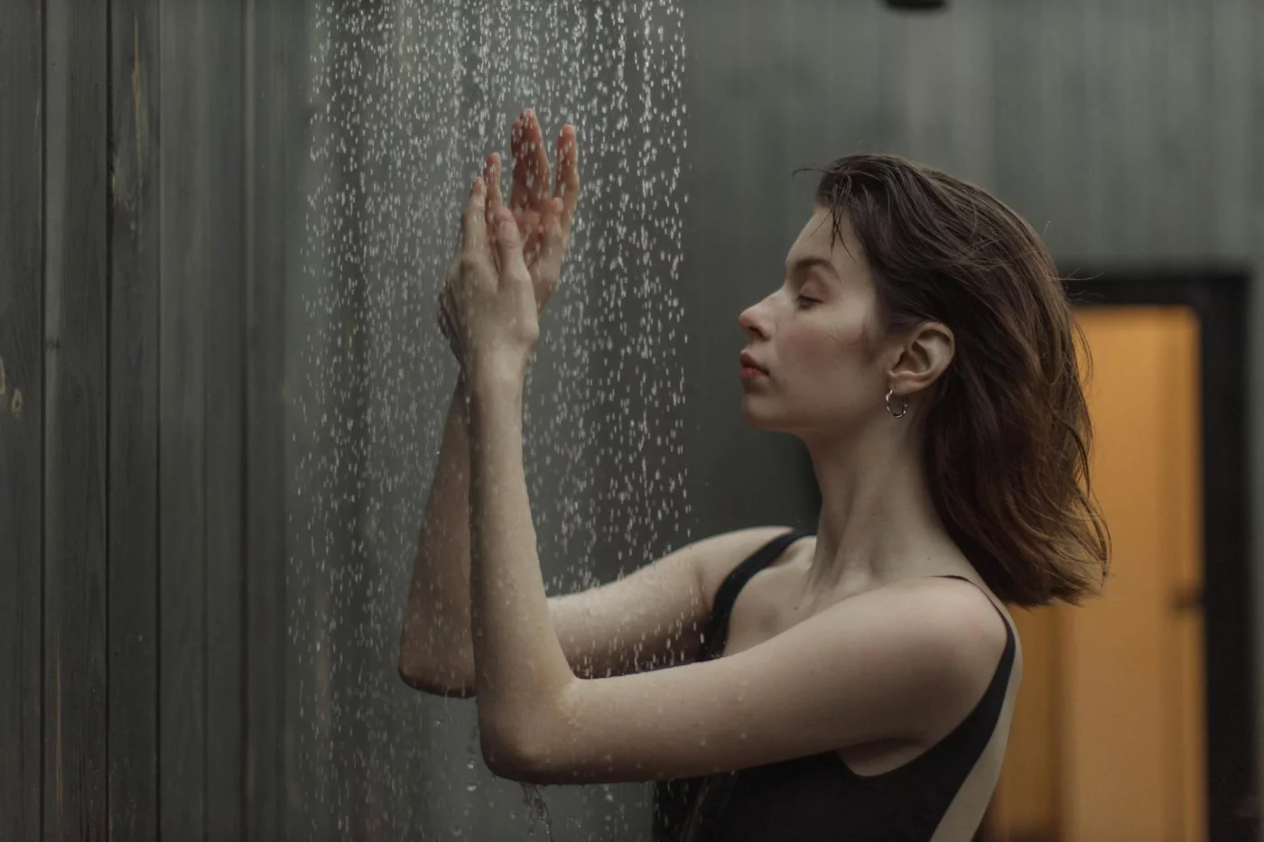Cold Showers for Alertness and Focus: What Research Says Quick guide on how long should a cold shower be for cognitive performance, woman under a gentle outdoor shower
