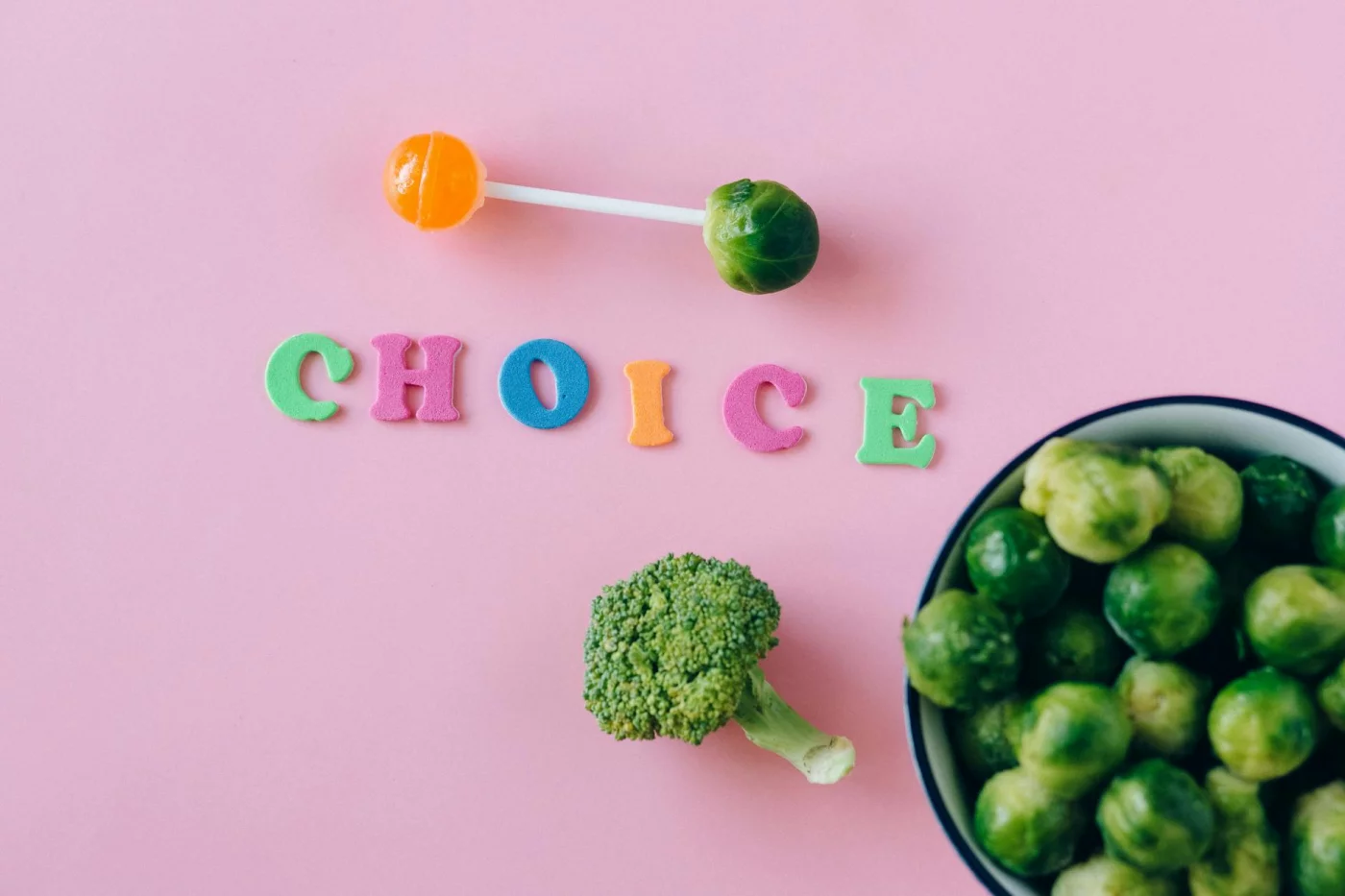Healthy vs sweet food choices illustrating personal energy management techniques and common mistakes to avoid