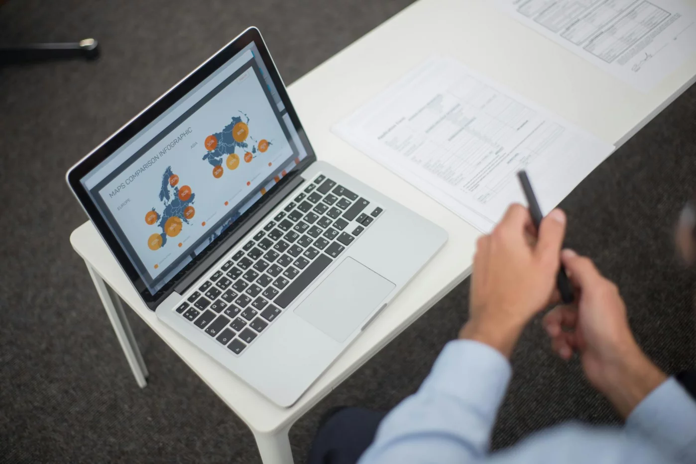 Why Statistics Is Trending: 7 Skills That Reduce Study Stress Analyst reviewing charts on a laptop showing statistics about stress in students and common anxiety mistakes