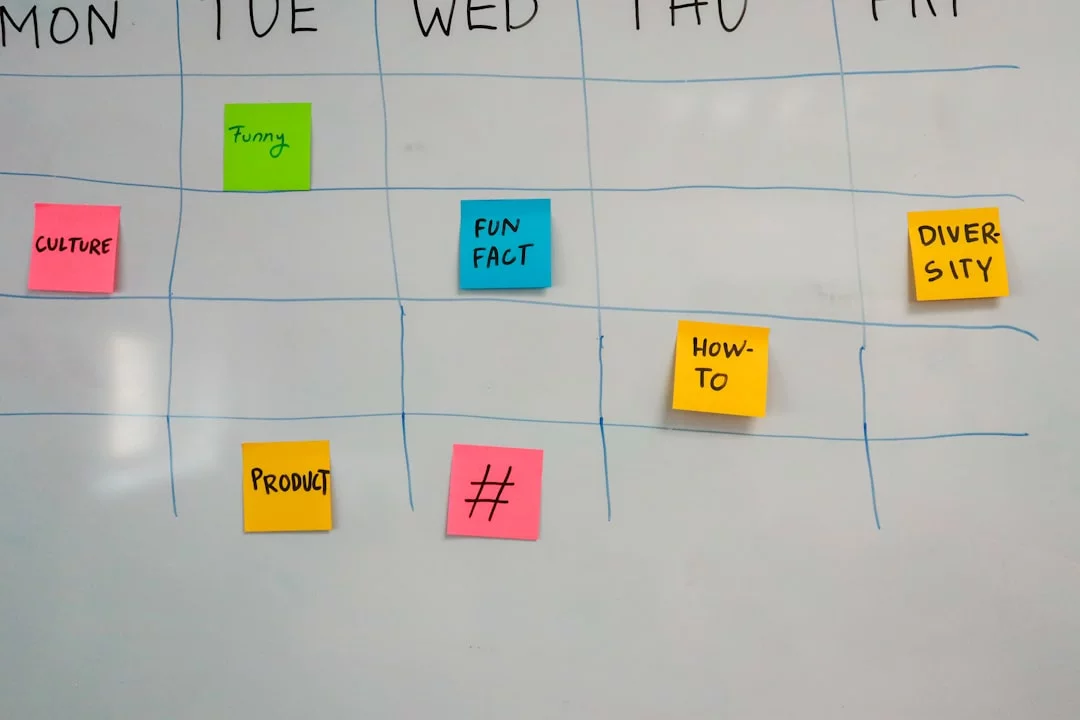 Interleaved Practice: How to Study Multiple Subjects in One Session Whiteboard with sticky notes showing an interleaving practice schedule, examples, and real-world study tasks