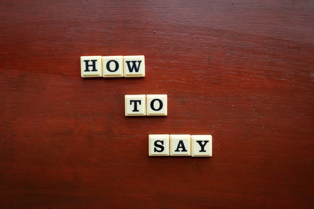 Scrabble tiles spelling "how to say" illustrate what is natural language processing in ai for study and work