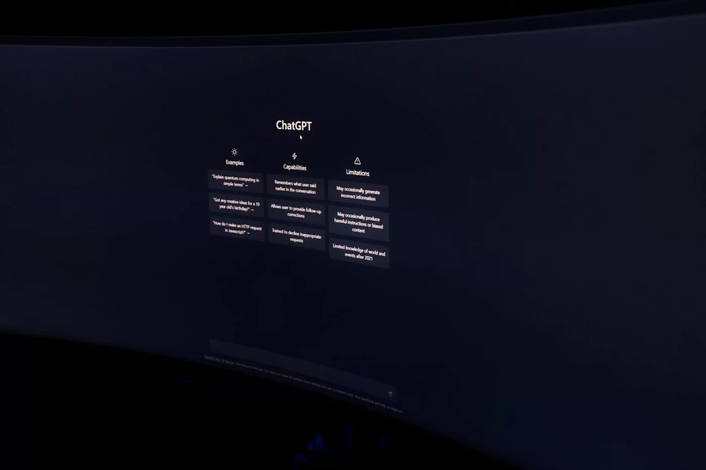 ChatGPT interface on a computer monitor illustrating what is natural language processing in ai for FAQ readers