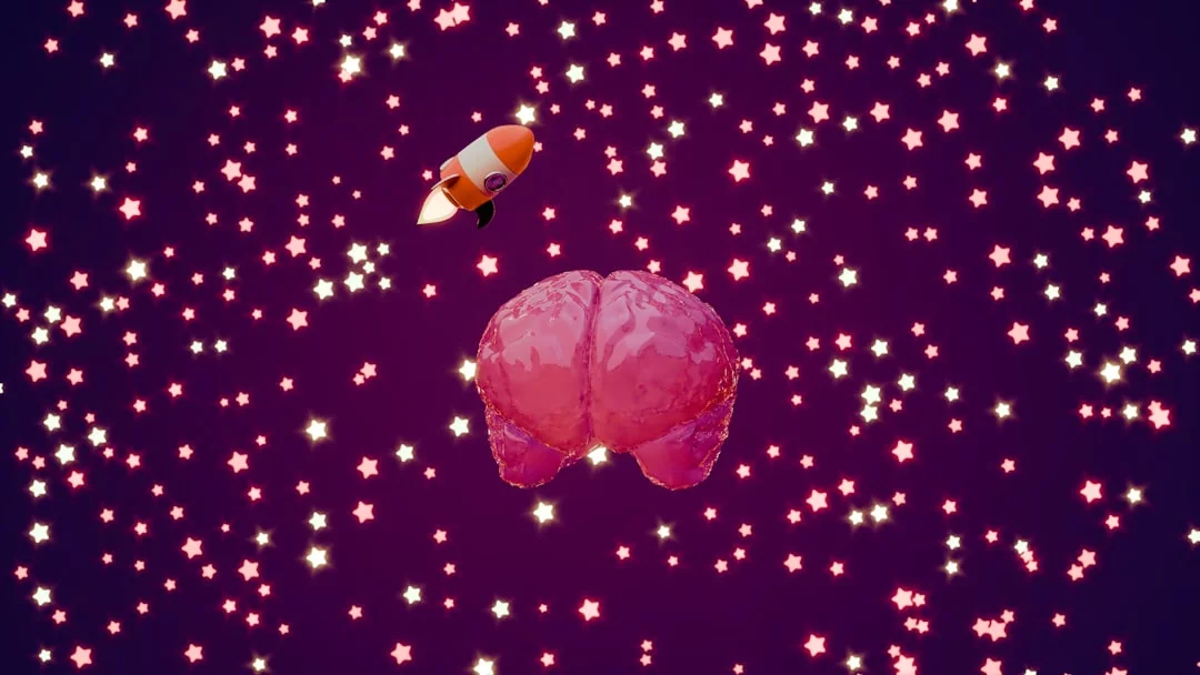 The 10% Brain Myth, Debunked: Where It Came From and What Neuroscience Says Brain launching a rocket into space, illustrating where did the 10 brain myth come from and why it is false