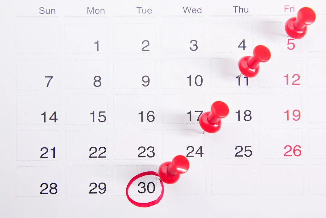 How to Improve Memory for Studying With a Simple Review System Calendar with red push pins showing how poor timing hurts spaced repetition for studying